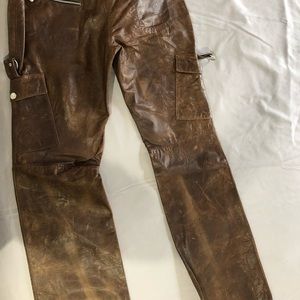 Dolce and Gabbana genuine leather pants